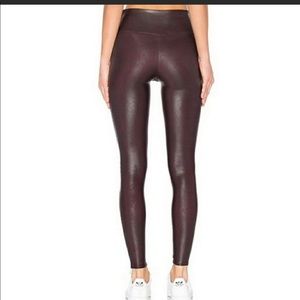 Wine colored Faux leather spanx